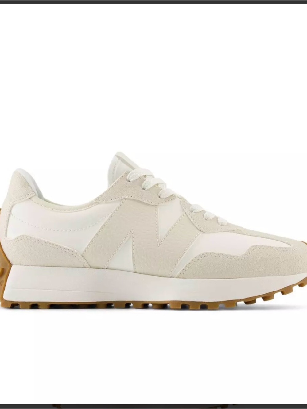 New Balance women’s Beige White 327 Retro Runner